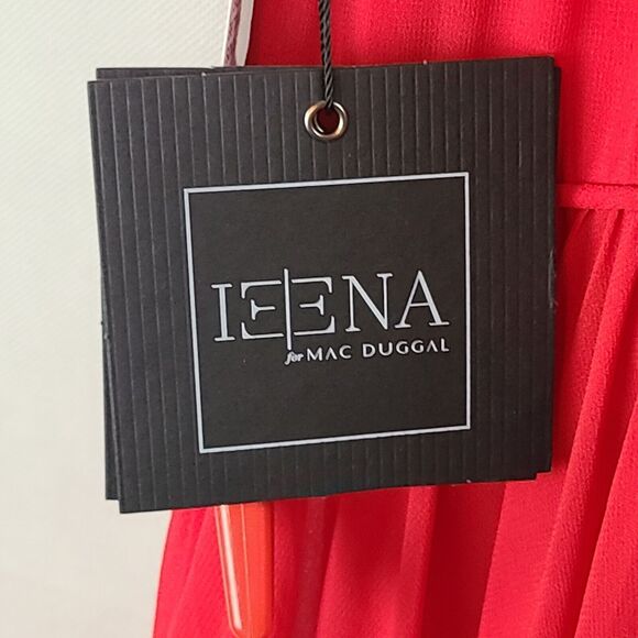 New MAC DUGGAL 55281 Red Chiffon Ruffle Tiered A Line Gown Women's (6) $398 - Picture 14 of 15